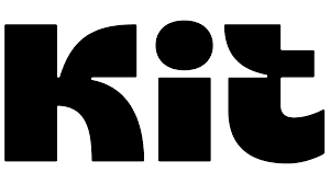 Kit logo - the word written in black bold letters