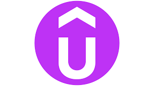 Learning udemy logo which is a purple circle with a white u and white arrow above it.